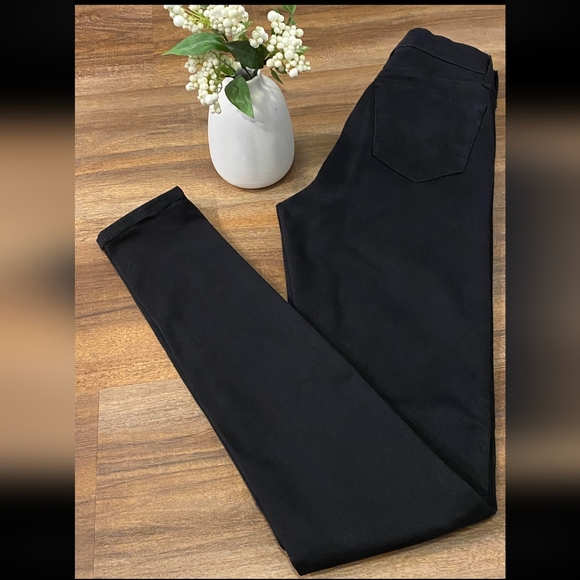 TOPSHOP Jamie Women's Jeans 26W 36L TALL - Black Slim Skinny Leg High Rise - Picture 3 of 13